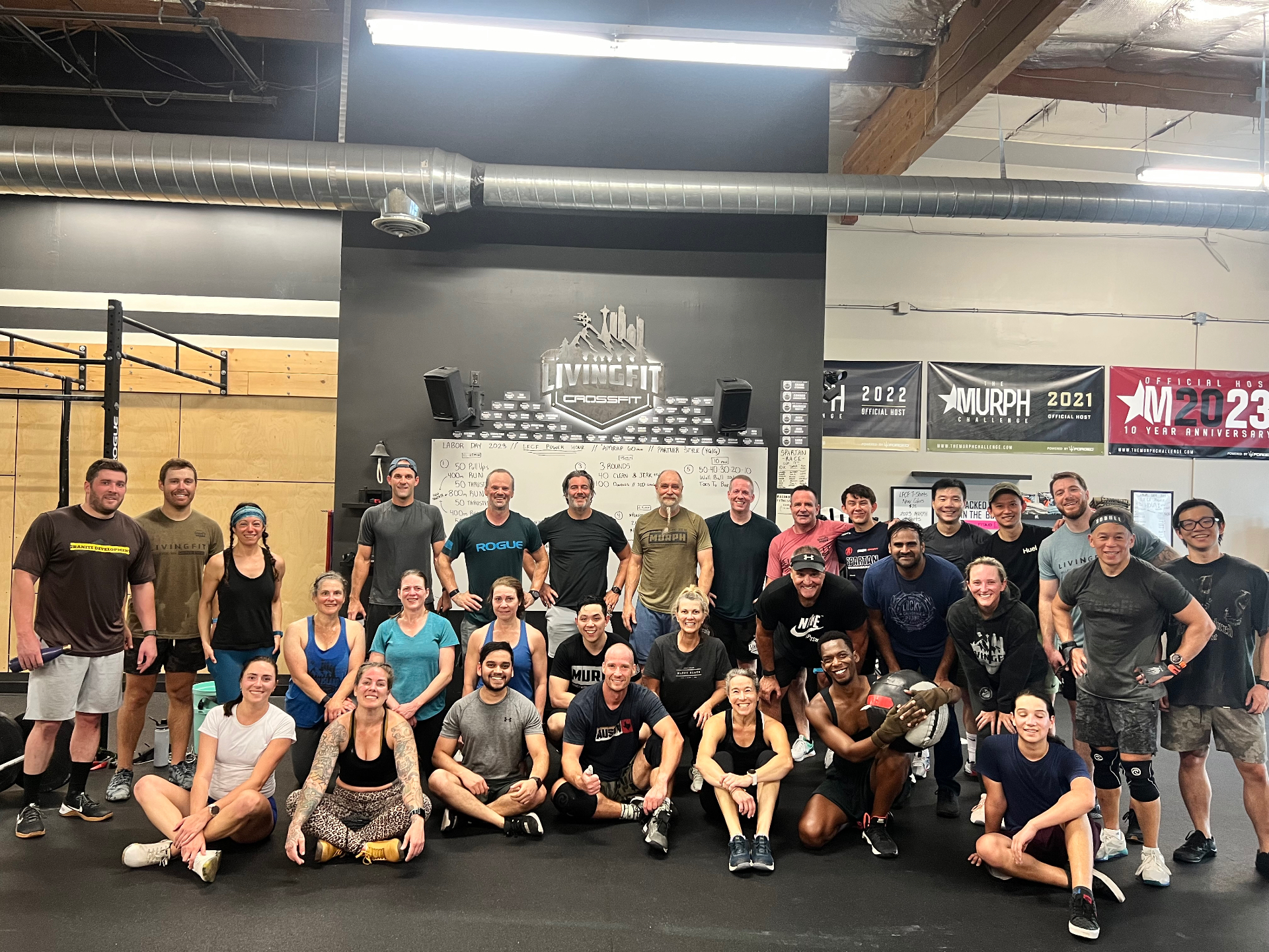LivingFit CrossFit Labor Day partner workout