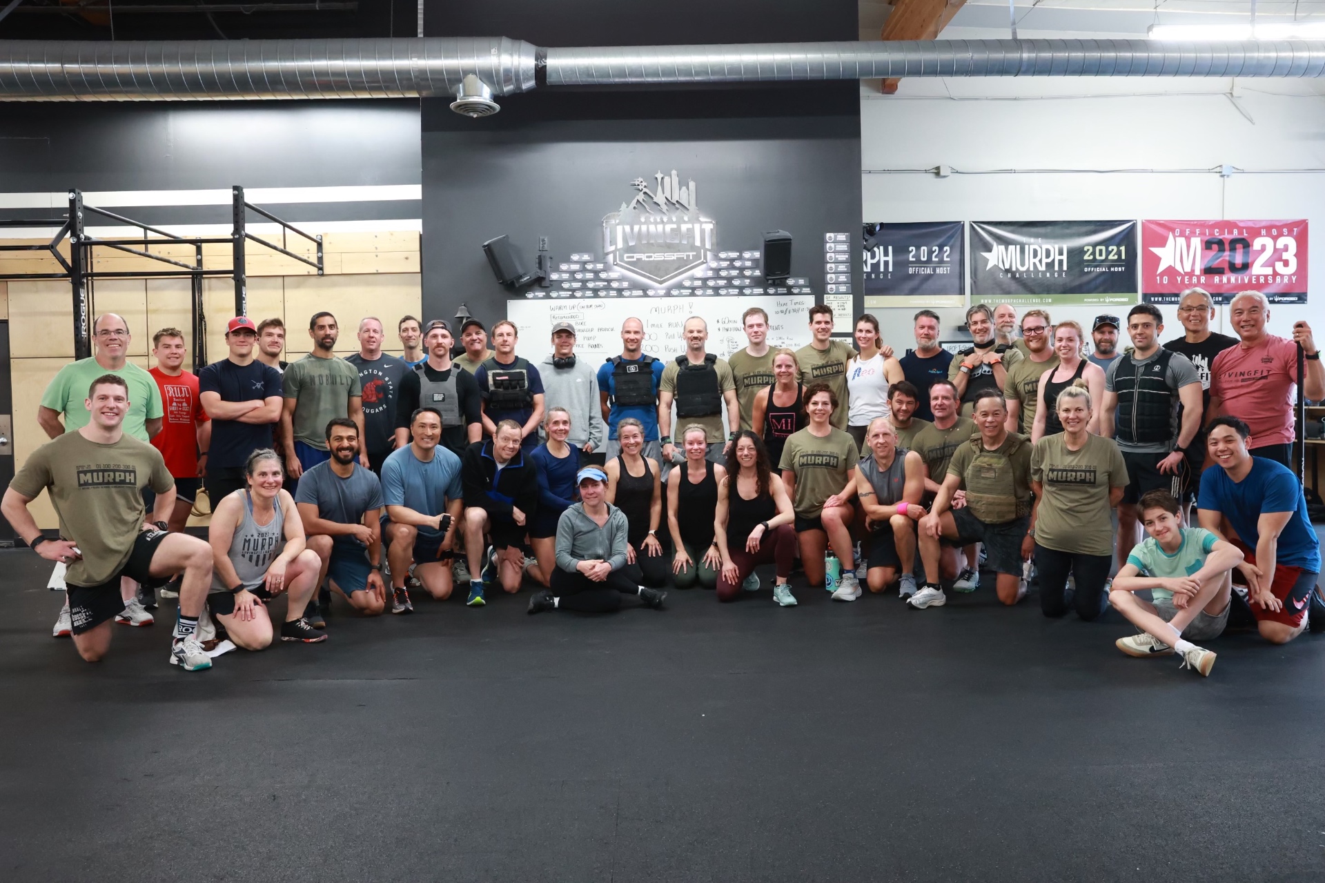 LivingFit CrossFit Murph Challenge group photo